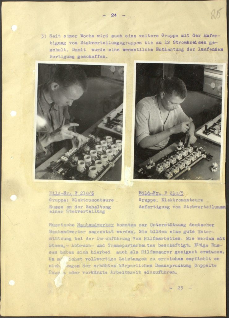 Vierteljahresbericht über Arbeitseinsatz russischer Kriegsgefangener, Berlin, 29. August 1942